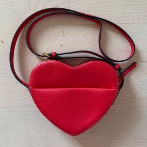 Dear Drew by Drew Barrymore Red Heart Crossbody Purse